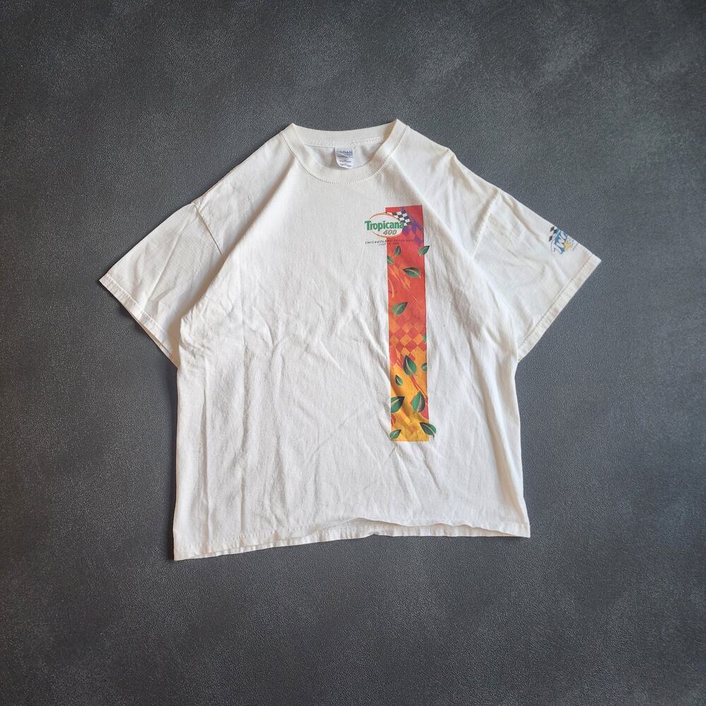 Vintage 2002 Tropicana 400 Chicagoland Speedway Shirt XL